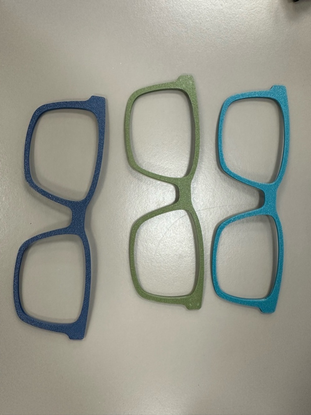 Blue and Green Eyeglass toppers, set of 3.  - to fit Pear Eyewear Kirby frames.